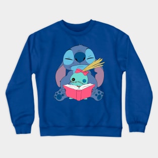 Stitch read a book Crewneck Sweatshirt